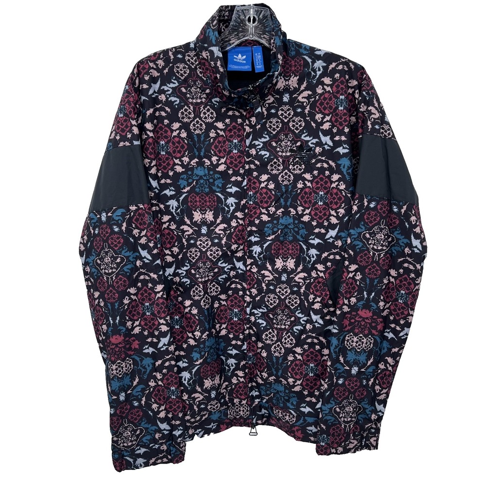 ADIDAS Originals Mens Sz M Ornamental Block All-Over-Print Full-Zip Track Jacket